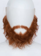 Wild Warrior Handmade HD Lace Realistic Red Ginger Beard and Moustache Facial Hair Set MB016