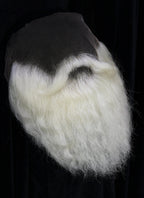 Santa Handmade HD Lace Realistic Platinum Blonde Bandholz Beard and Moustache Facial Hair Set MB019