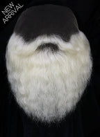 Santa Handmade HD Lace Realistic Platinum Blonde Bandholz Beard and Moustache Facial Hair Set MB019