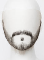 Hannibal Will Graham Handmade HD Lace Realistic Natural Black Long Stubble Beard and Moustache Facial Hair Set MB023