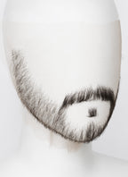 Hannibal Will Graham Handmade HD Lace Realistic Natural Black Long Stubble Beard and Moustache Facial Hair Set MB023