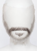Handmade HD Lace Realistic Blonde Mixed Brown Long Stubble and Moustache Facial Hair Set MB033