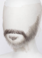 Handmade HD Lace Realistic Blonde Mixed Brown Long Stubble and Moustache Facial Hair Set MB033