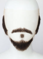 Home Alone Marv Murchins Handmade HD Lace Realistic Brown Beard and Moustache Facial Hair Set MB038
