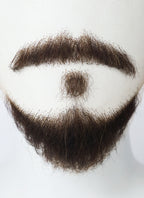 Home Alone Marv Murchins Handmade HD Lace Realistic Brown Beard and Moustache Facial Hair Set MB038