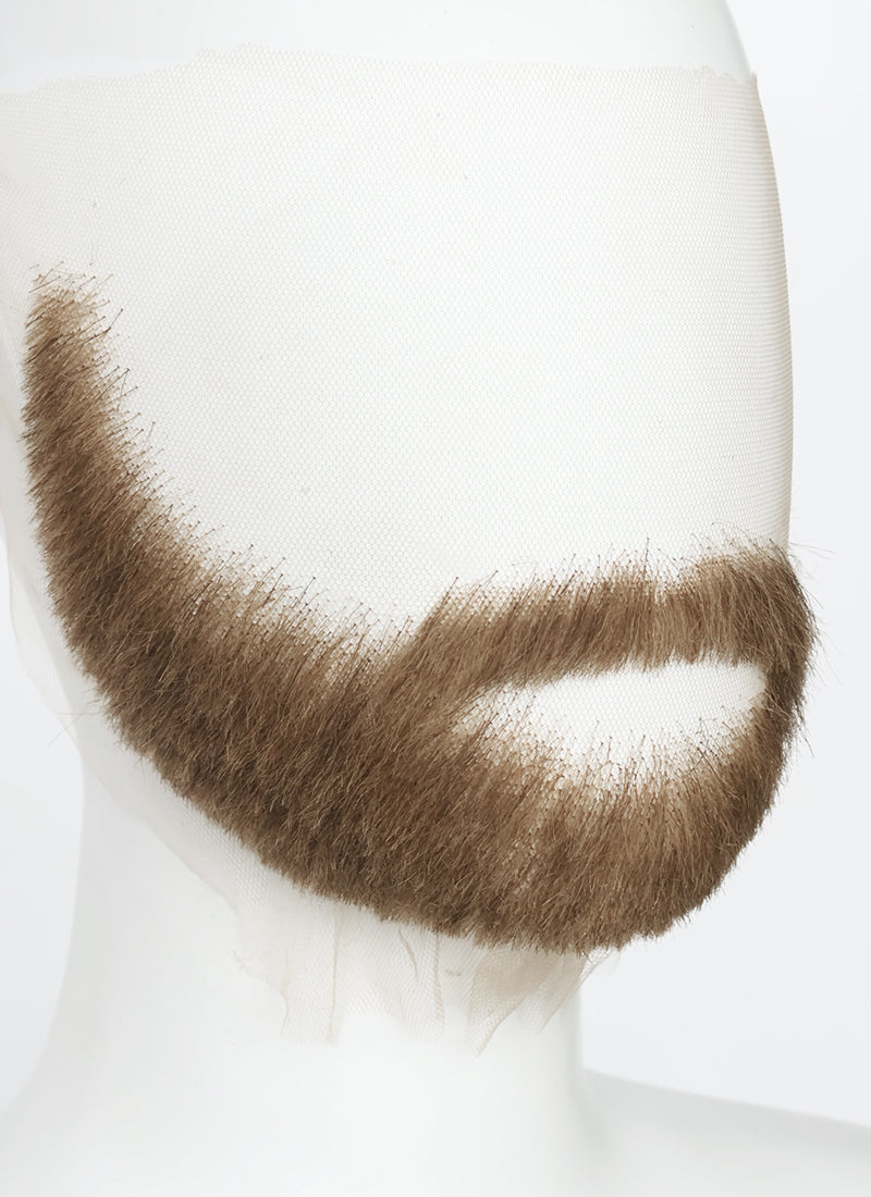 The New Avengers Thunderbolts U.S. Agent Handmade HD Lace Realistic Brown Long Stubble Beard and Moustache Facial Hair Set MB039