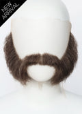 Disco Elysium Harrier Du Bois Handmade HD Lace Realistic Medium Brown Hulihee Beard and Moustache Facial Hair Set MB042