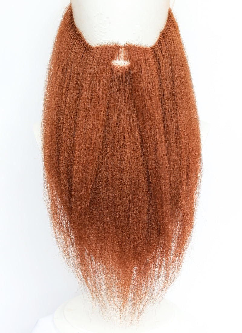 Vikings LARP Handmade HD Lace Realistic Ginger Beard and Moustache Facial Hair Set MB048A