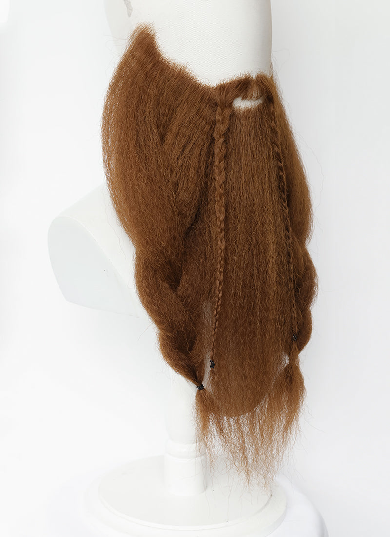 The Lord of the Rings Gimli Handmade HD Lace Realistic Brown Beard and Moustache Facial Hair Set MB048