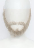 Handmade HD Lace Realistic Blonde Mixed Brown Long Stubble and Moustache Facial Hair Set MB053