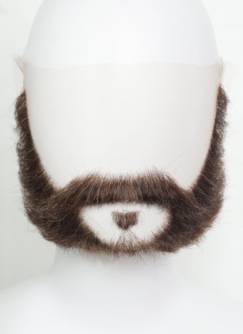 Call of Duty: Modern Warfare Captain Jonathan "John" Price Handmade HD Lace Realistic Medium Brown Beard and Moustache Facial Hair Set MB058
