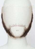 Wolverine Handmade HD Lace Realistic Dark Brown Beard and Moustache Facial Hair Set MB061