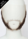 Wolverine Handmade HD Lace Realistic Dark Brown Beard and Moustache Facial Hair Set MB061