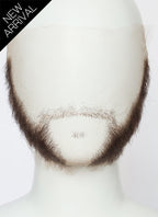 Wolverine Handmade HD Lace Realistic Dark Brown Beard and Moustache Facial Hair Set MB061