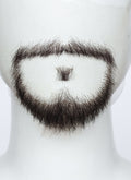 Handmade HD Lace Realistic Natural Black Circle Beard and Moustache Facial Hair Set MB062