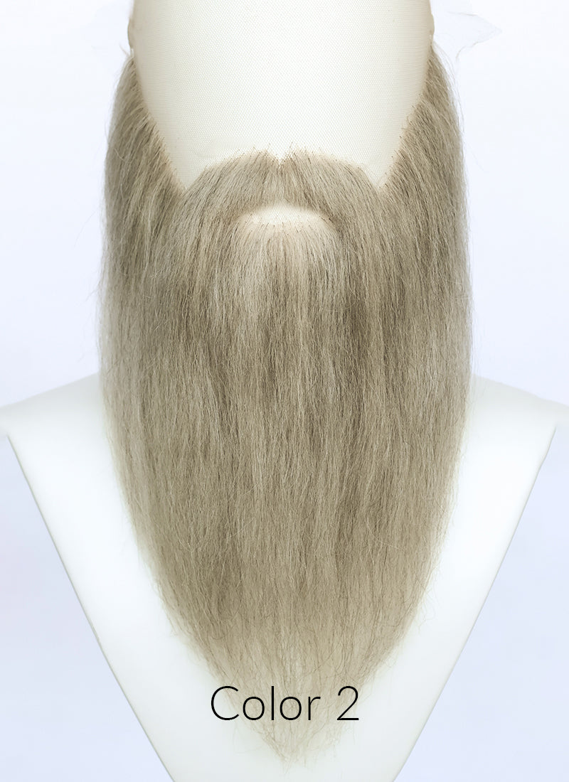 The Lord of the Rings Gandalf Handmade HD Lace Realistic Mixed Grey Beard and Moustache Facial Hair Set MB063