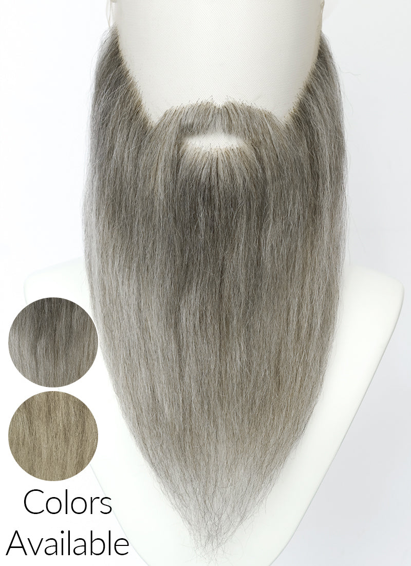 The Lord of the Rings Gandalf Handmade HD Lace Realistic Mixed Grey Beard and Moustache Facial Hair Set MB063