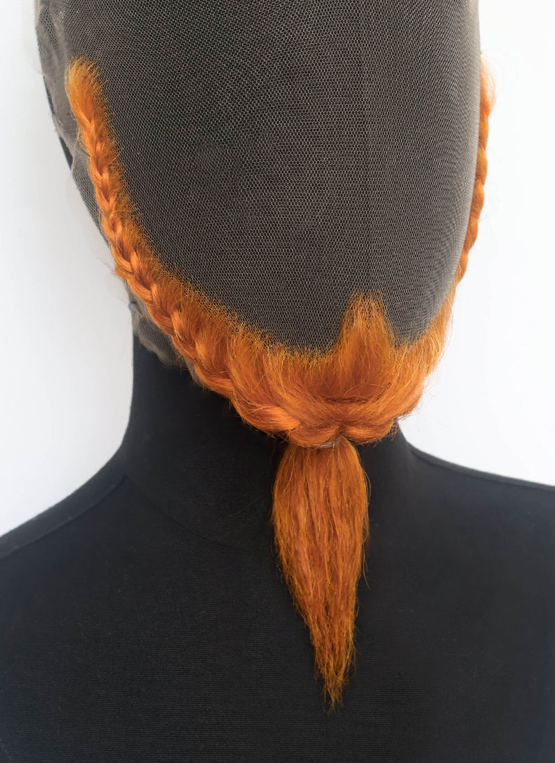 Critical Role Murray Mag'Nesson Braided Viking Goatee Handmade HD Lace Realistic Ginger Beard and Moustache Facial Hair Set MB067