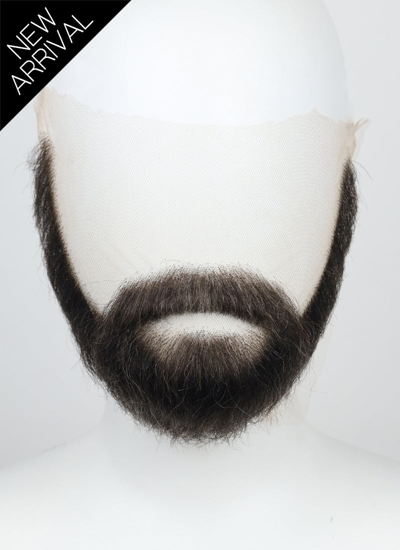 The Boys Billy Butcher Handmade HD Lace Realistic Natural Black Circle Beard and Moustache Facial Hair Set MB068
