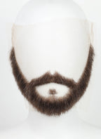 Handmade HD Lace Realistic Brown Beard and Moustache Facial Hair Set MB069