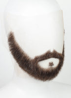 Handmade HD Lace Realistic Brown Beard and Moustache Facial Hair Set MB069