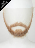 Handmade HD Lace Realistic Light Brown Full Beard and Moustache Facial Hair Set MB070