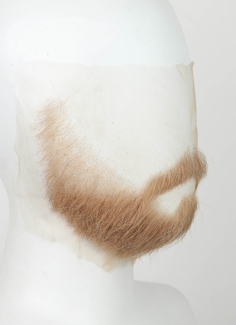 Handmade HD Lace Realistic Light Brown Full Beard and Moustache Facial Hair Set MB070