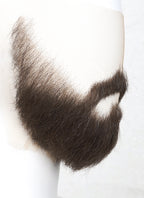Alan Wake Handmade HD Lace Realistic Dark Brown Long Stubble Beard and Moustache Facial Hair Set MB071