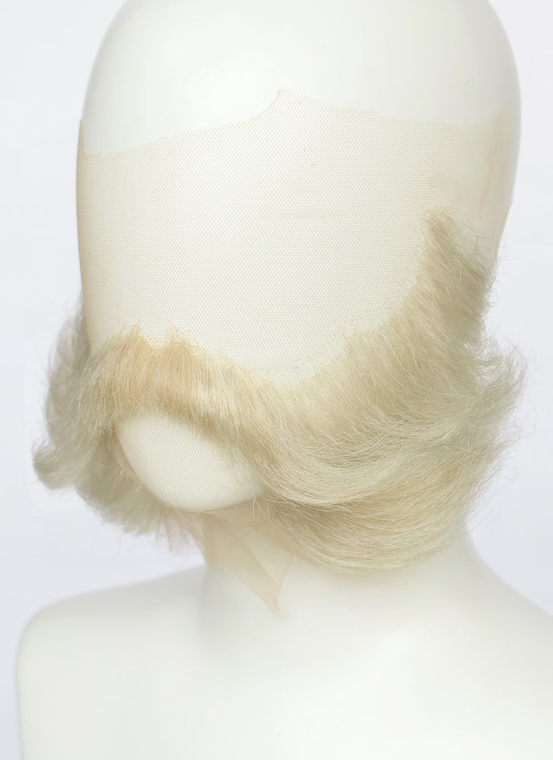 Handmade HD Lace Realistic Platinum Blonde With Brown Beard and Moustache Facial Hair Set MB075