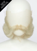 Handmade HD Lace Realistic Platinum Blonde With Brown Beard and Moustache Facial Hair Set MB075