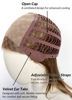 Brunette Straight Mono Top Bob Lace Wig MN009
