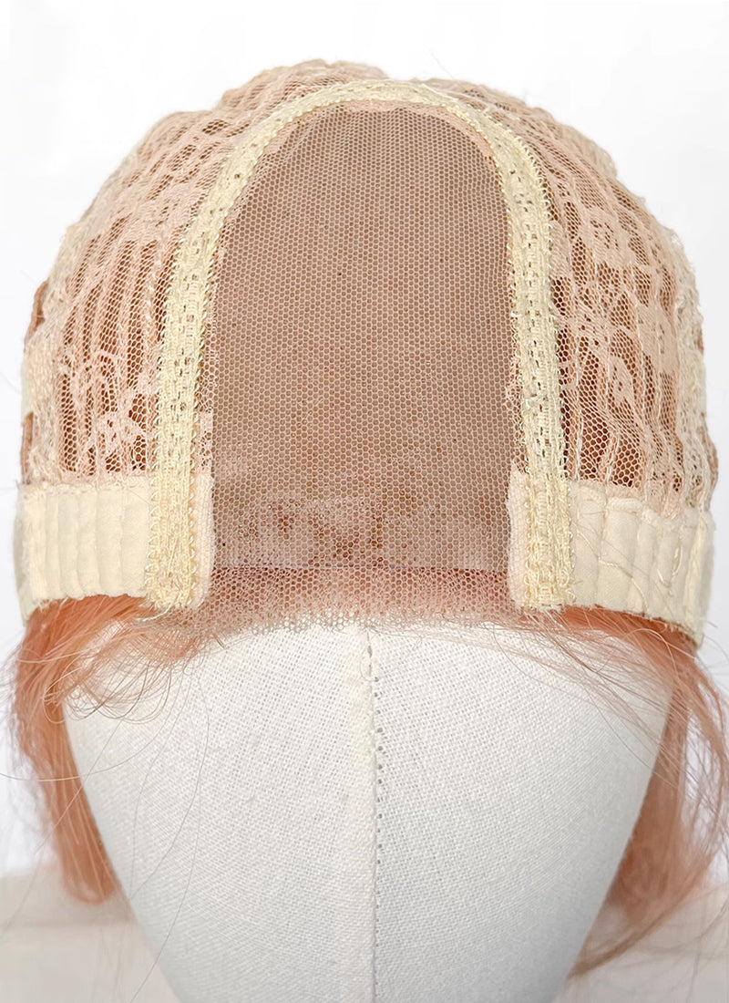 Pastel Orange Wavy Synthetic Hair Wig NL070B