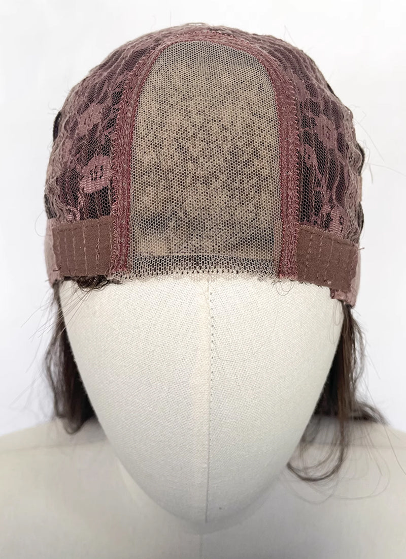 Ash Brown Wavy Synthetic Hair Wig NL070C