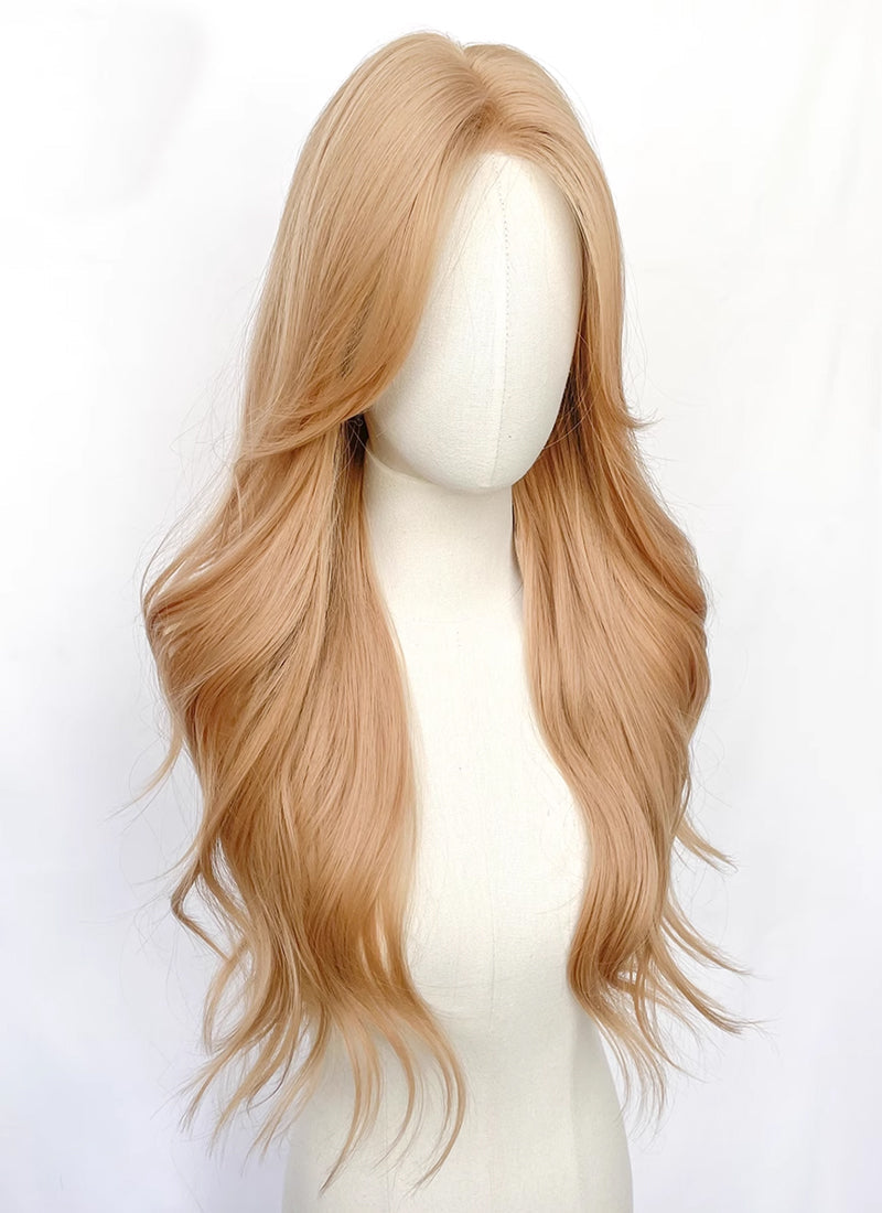 Blonde Wavy Synthetic Hair Wig NL070D