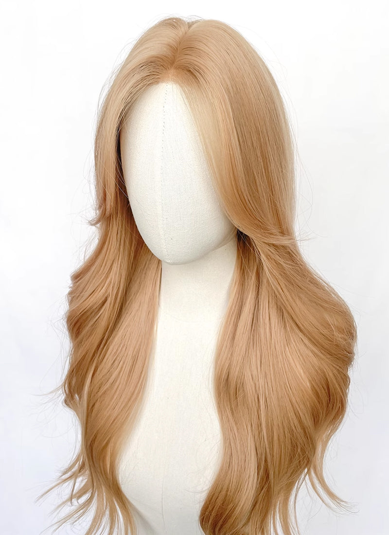 Blonde Wavy Synthetic Hair Wig NL070D