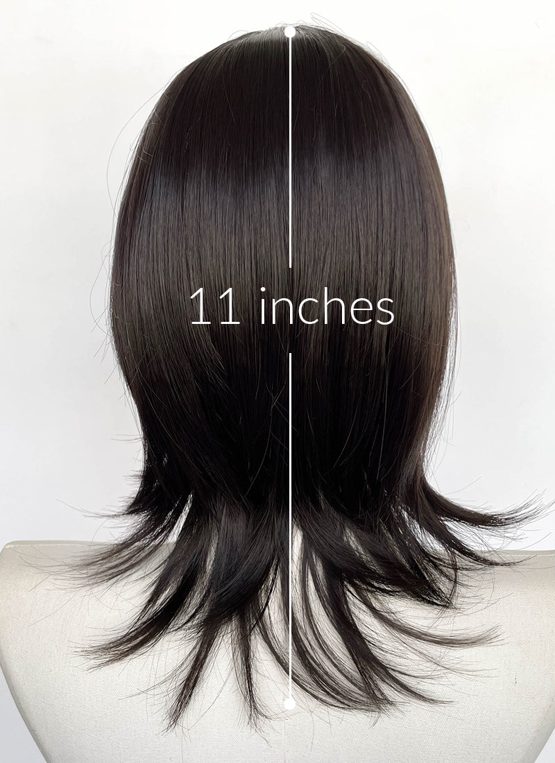 Black Straight Synthetic Hair Wig NLCS027