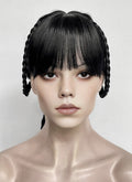 Wednesday Addams Gala Black Braided Synthetic Hair Wig NS2003