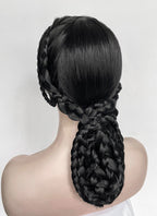 Wednesday Addams Gala Black Braided Synthetic Hair Wig NS2003