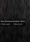 Black Wavy Synthetic Wig NS347