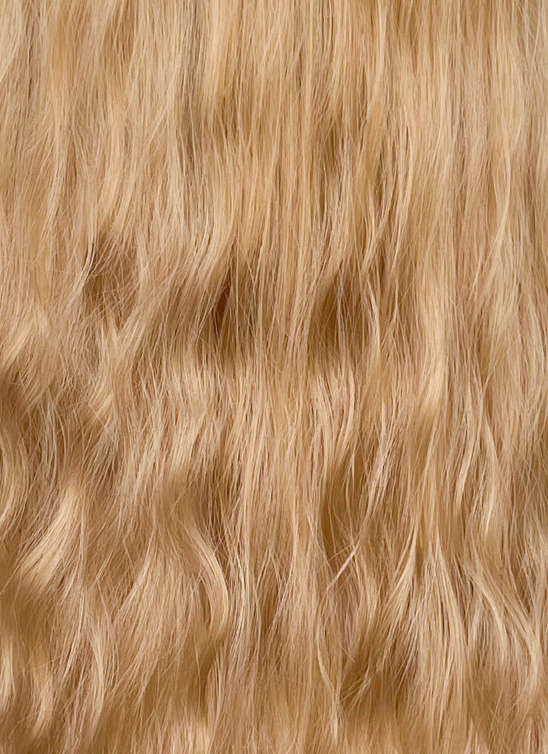 Golden Blonde Wavy Synthetic Hair Wig NS584