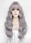 Silver Lilac Wavy Synthetic Hair Wig NS611