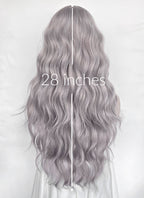 Silver Lilac Wavy Synthetic Hair Wig NS611