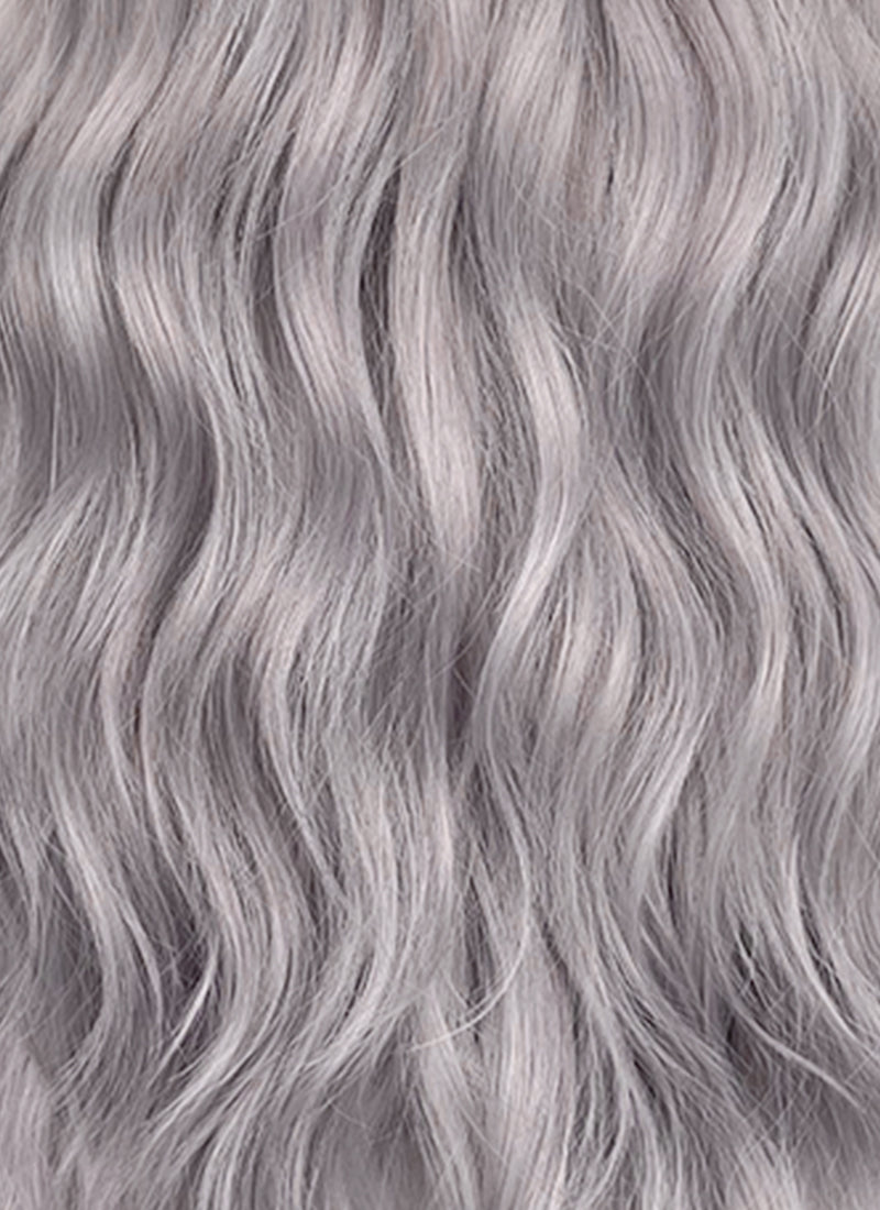 Silver Lilac Wavy Synthetic Hair Wig NS611