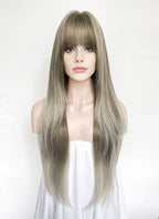 Blonde Ombre Straight Synthetic Hair Wig NS612