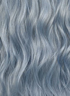 Pastel Blue Wavy Synthetic Hair Wig NS613