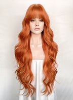 Ginger Wavy Synthetic Hair Wig NS614F