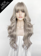 Ash Blonde Wavy Synthetic Hair Wig NS615
