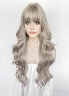 Ash Blonde Wavy Synthetic Hair Wig NS615