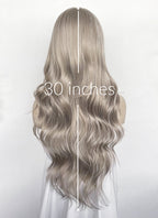 Ash Blonde Wavy Synthetic Hair Wig NS615