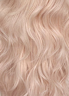 Pale Pink Wavy Synthetic Hair Wig NS616